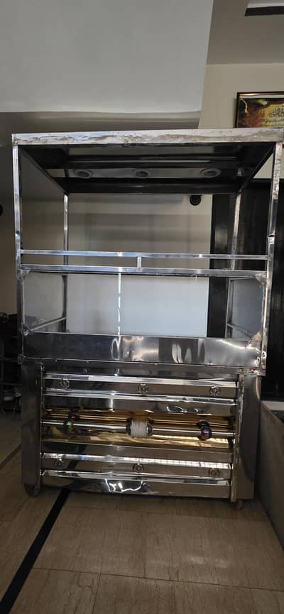 Stainless Steel Fries Counter 4 Feet