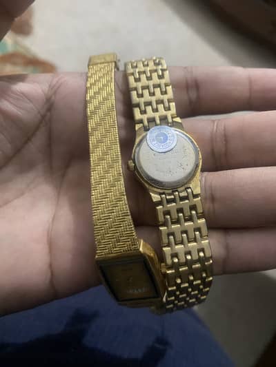 Wester - omax old vintage gold plated stainless steel ladies watches