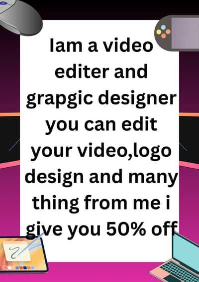 pro graphic designer,video editor