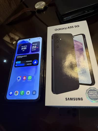 Galaxy A55 5G 8GB RAM/ 256 GB  Just box open, Absolutely New Mobile