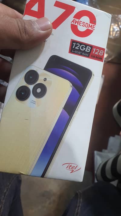 itel a70 4/12 with box original mobile only sale  condition 10/9.5