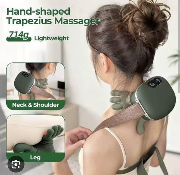 Neck Shoulder Masger Deep Tissue Shiatsu Back Cervical Masge Machine Bionic Heated Fatigue Relief Relax Muscle 3-Level