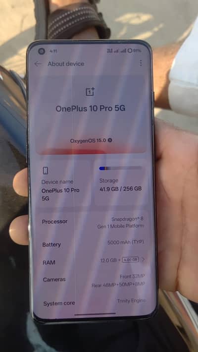 one plus 10pro 16/256 official pta approved hai