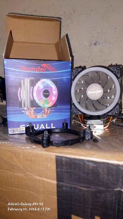 Thunder CPU Cooler 4 pipe Aluminum Heat plate Support
