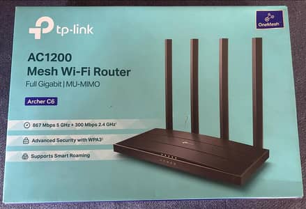 TP-Link AC1200 Mesh Wi-Fi Router Archer C6
