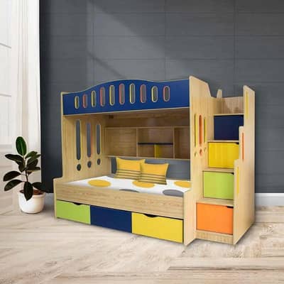 Bunk bed | Kid wooden bunker bed | Baby bed | Double bed | Triple bed