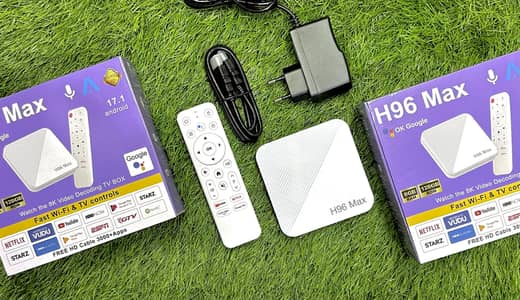 H96 Max android Tv box ( 8Gb ram/128Gb mem ) 13000 Fre Tv channels