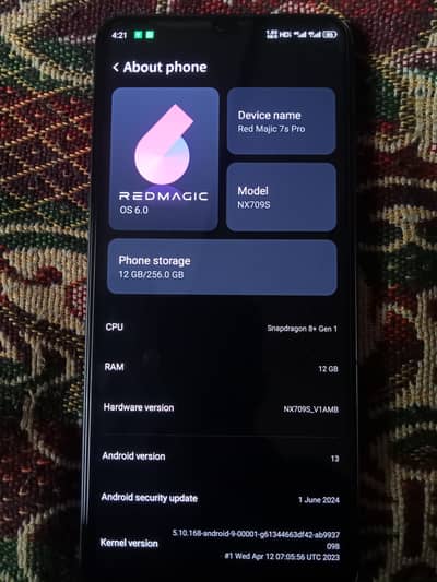 Nubia red magic 7S pro
