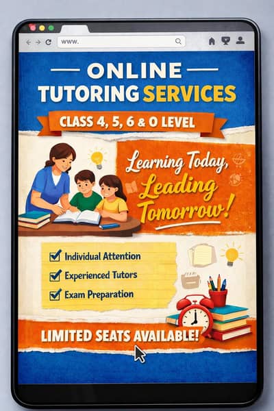  Online Tutoring Service – Limited Seats Available!