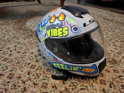 LS2 Helmet FF802 Flash Vibes White (XL)