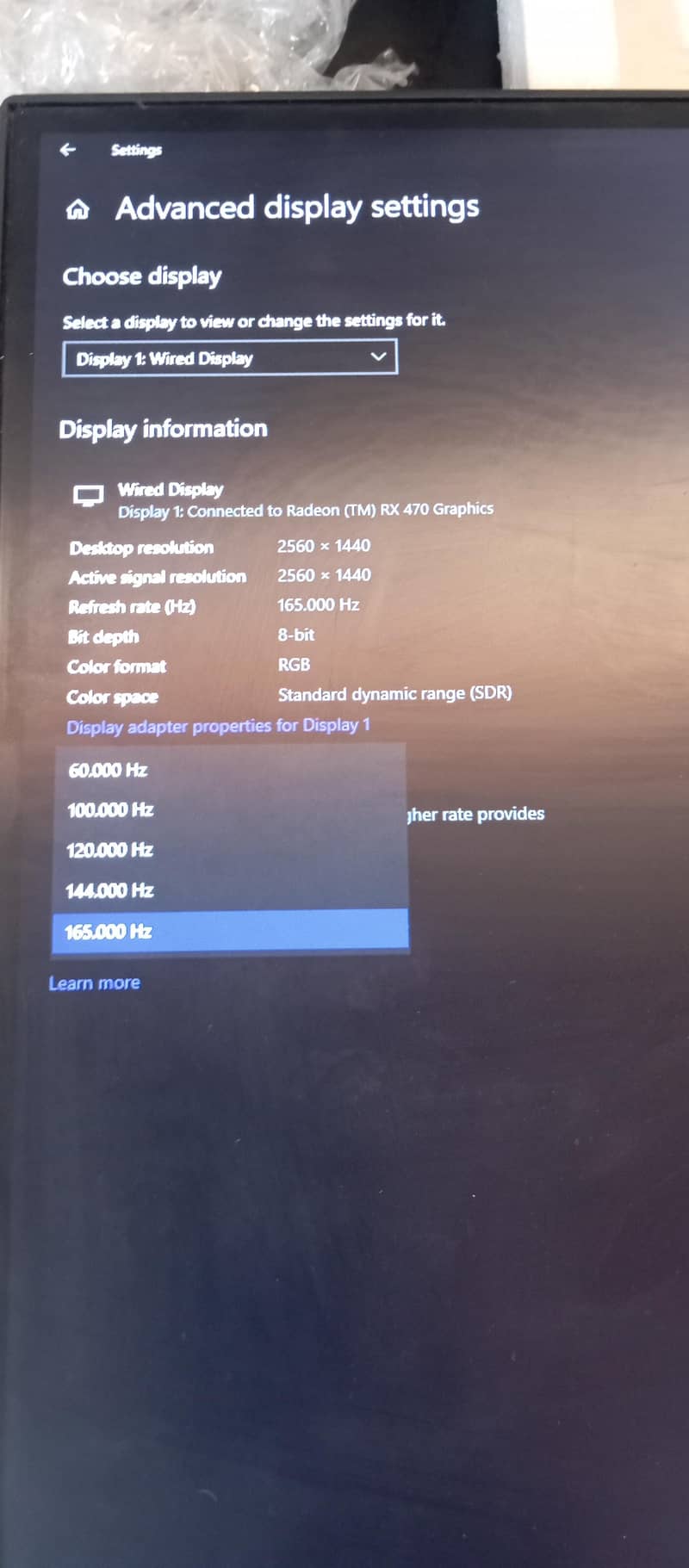 Boost Adonis 1440*2560 165hz 27inch monitor 5