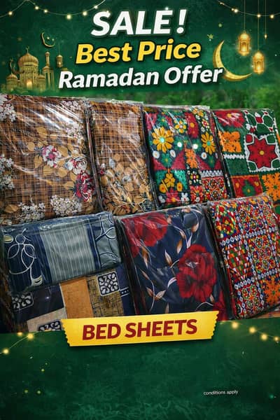 Ramzan Special Offer – Premium Bed Sheets Available