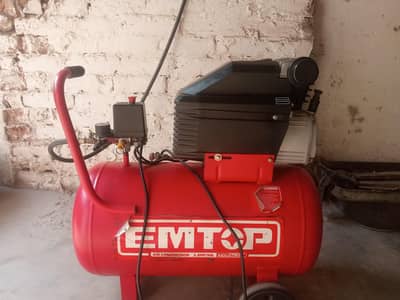 "EMTOP Air Compressor 2.5HP 50L Industrial - 100% Genuine"