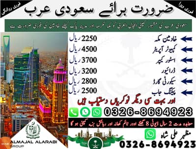 Car Driver jobs , Bike Rider Jobs , Company Work Visa , Jobs in saudia