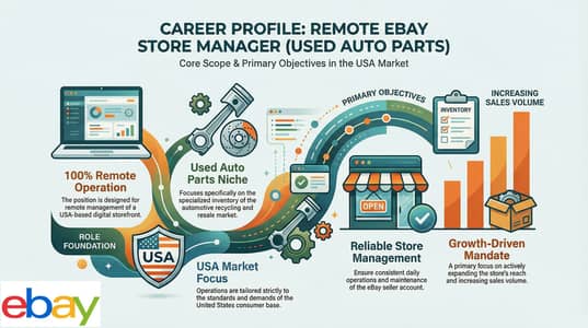 Hiring: Remote eBay Store Manager – Used Auto Parts (USA Market)