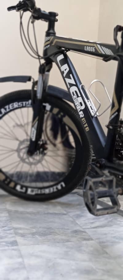 LazerStar GTR 7-Speed Mountain Bike - Black, Ready to Ride‍