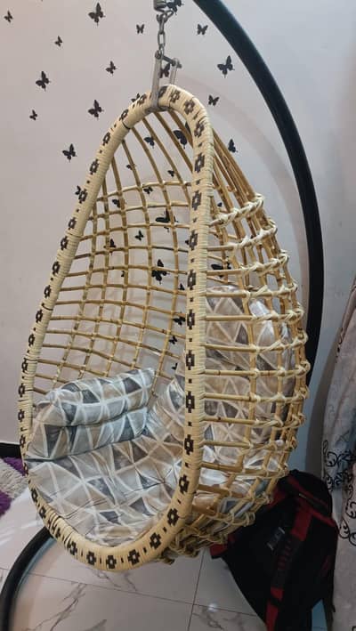 Indoor Canne Hanging Swing (Jhoola)