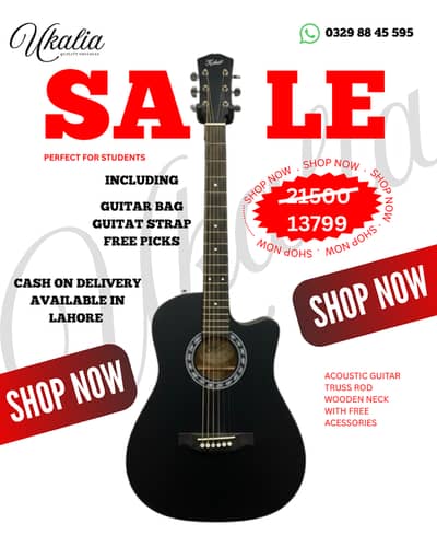 Guitars | Guitar Shops in Lahore | Shine Black | New Guitar | sale