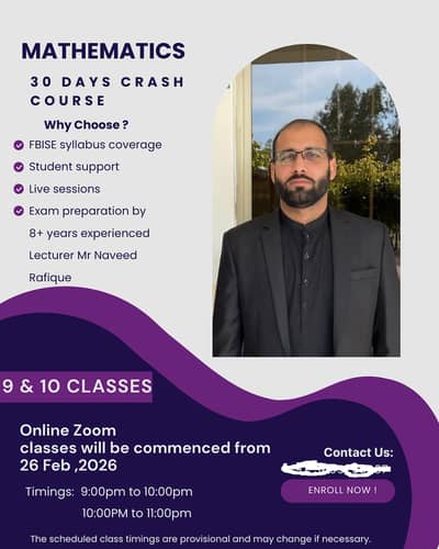 30 DAYS FBISE 9&10 CLASS PREPARATION COURSE