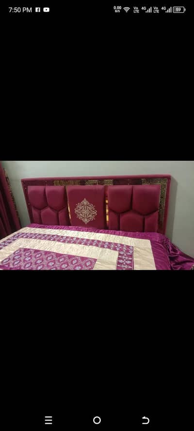 double bed without mattress