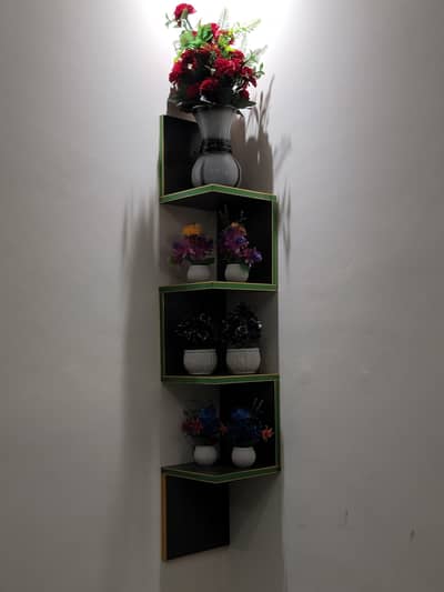 “Beautiful Wall Corner Flower Setup” (only setup)