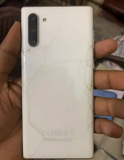 Samsung Note 10 front nd back glass break just baqi All ok