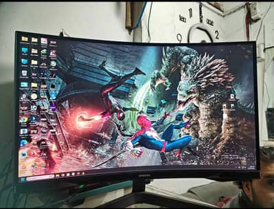 Samsung Odyssey G5 curved 4k 60hz our 2k 166 Hz gaming monitor