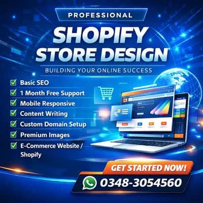Shopify Store Design | Fully Functional Shopify Store