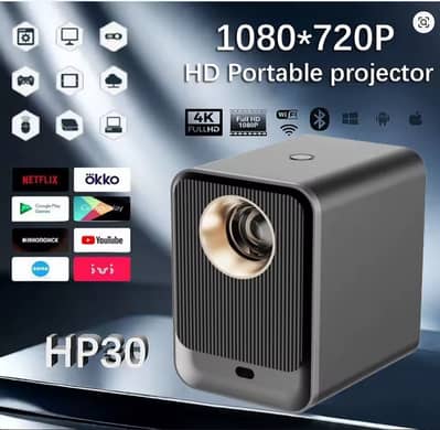 HP30 Android Smart Andriod projector Full HD 4k Home cinema
