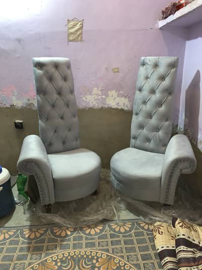 Designer High Back Arm Chairs – Brand New Condition