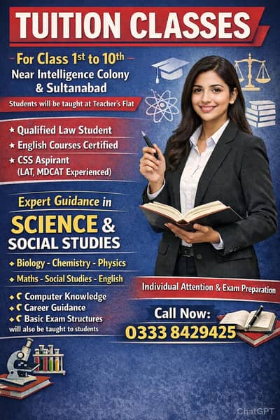 Tuition and expert guidance available