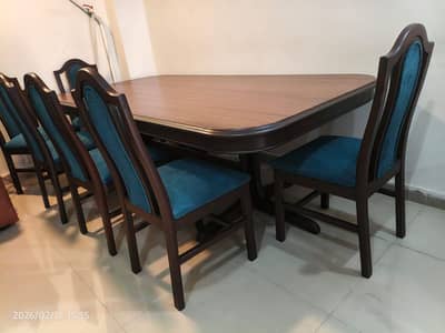 Daning table Sehsahm wood with 8 chair