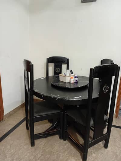 4 chair wooden dining table