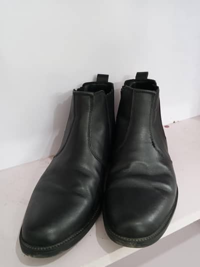Black Formal Ankle Shoes  (Non-Leather)