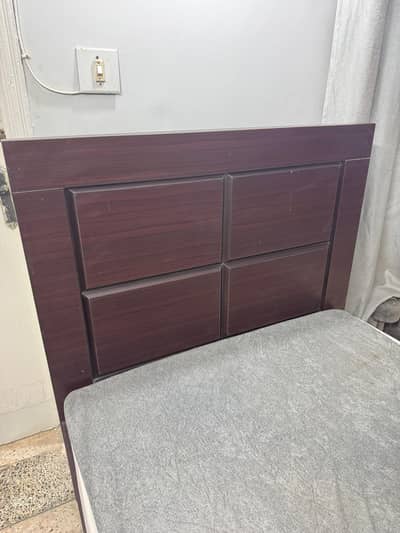 Single Bed Dark Brown (Without Mattress)