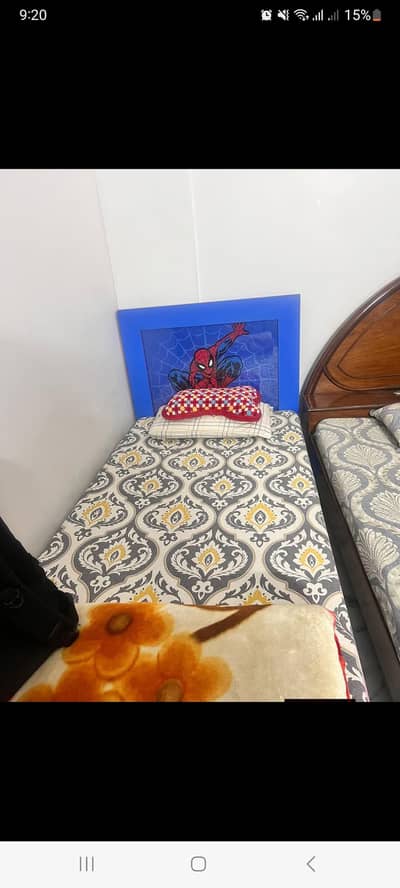 I am selling this kids bed and almari slightly used.