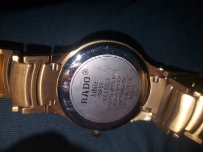 rado jubilee golden watch