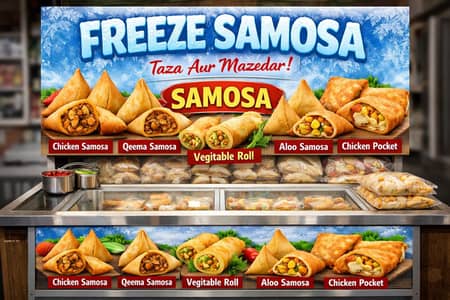 freeze samosa roll and unfried items
