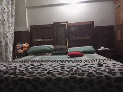 new bed , side table 2, cupboards and cabinets