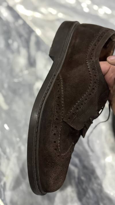Suede leather Brown shoes for sell