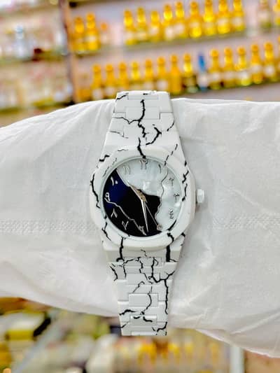 Arbic marble design watch