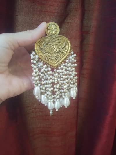 Afghani Antique Stainless Steel Earrings for Sale