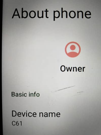 model c61 import UK  condition 10/10 only mobile available