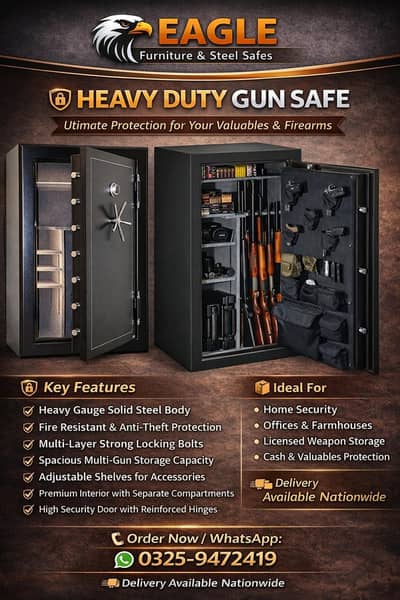 GUN SAFE FIREPROOF SAFE LOCKER WEAPON SAFES DIGITAL FIREPROOF SAFE