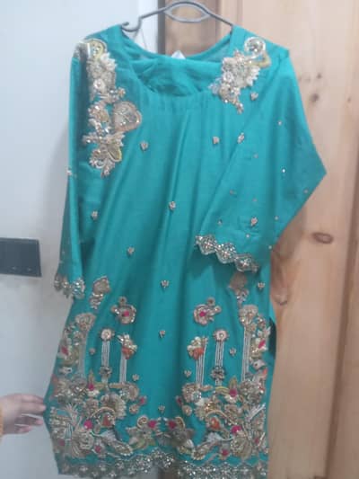 3 Pcs HAND MADE SUIT SILK With shoufon duppa