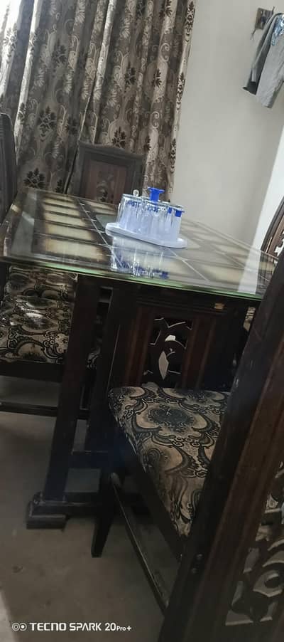 stylish wood dining chairs brown colour