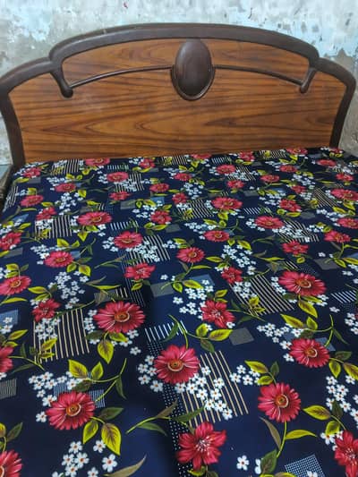 shesham wood bed and wardrobe