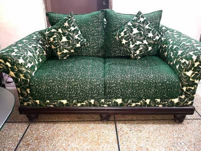 New solid wood Sofa set for sale just two months used