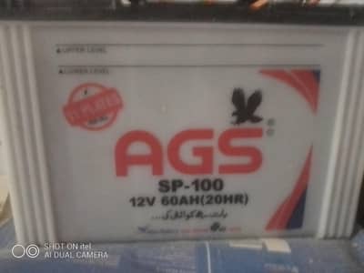 AGS 100 Amp 11 pllates  2 batttery sale   karachi  03350215296
