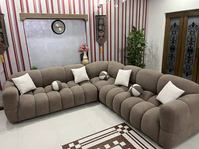 L Shape 7 Seater Panda Sofa